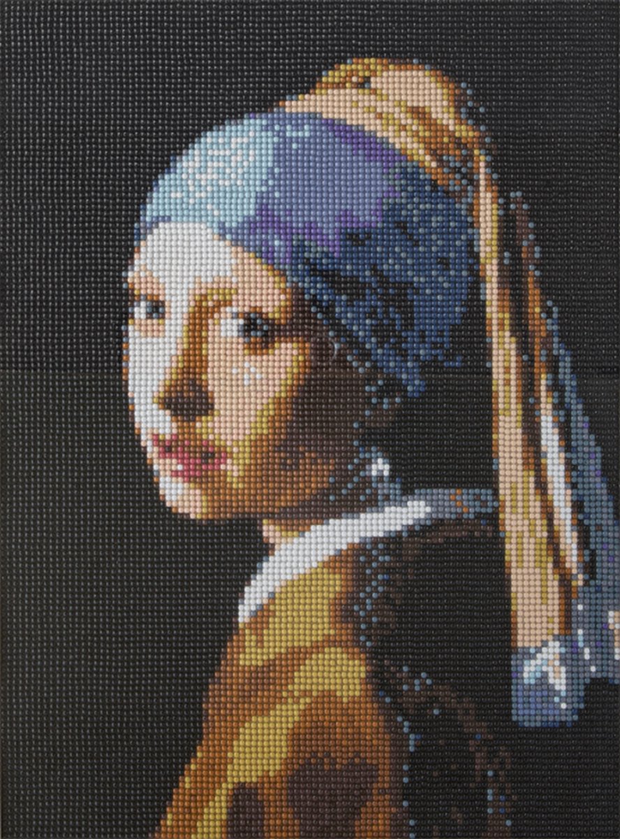 Craft Sensations Diamond painting voor volwassenen | Meisje met de parel diamond painting | Formaat 40 X 50 CM | Knutselpakket volwassenen